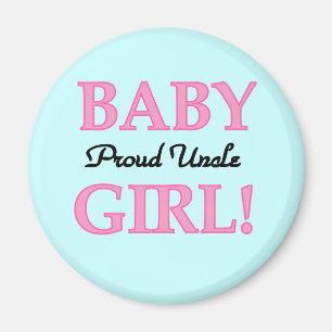 Proud farbror Flicka Tshirts och Gifts Magnet
