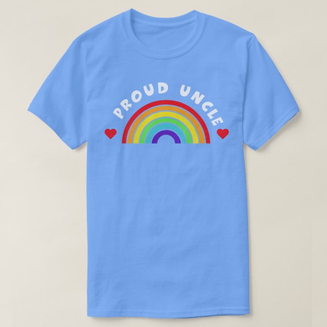 Proud farbror Tshirt LGBT Pride LGBTQ Supporter Pr T Shirt (Design framsida)