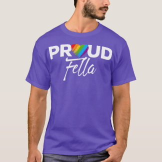 Proud Fella Gay pride Month HBT TQ T-Shirt