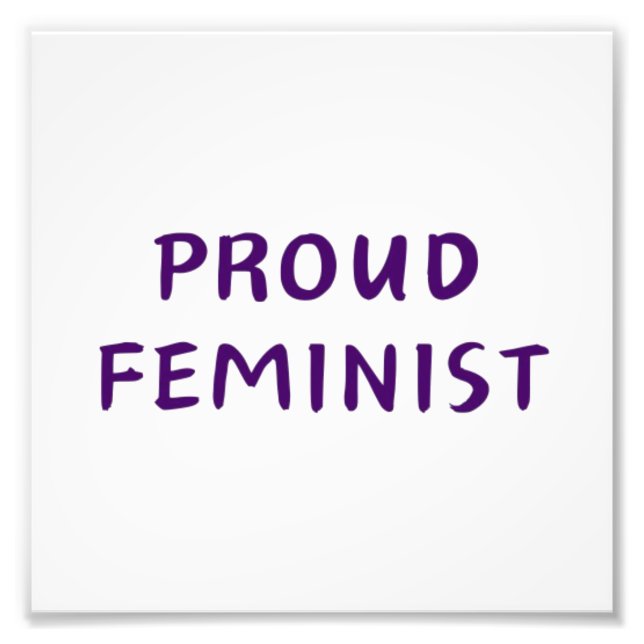 Proud feminist fototryck (Framsidan)
