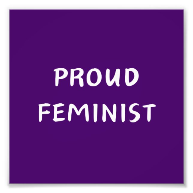 Proud feminist fototryck (Framsidan)