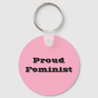 Proud Feminist Nyckelring