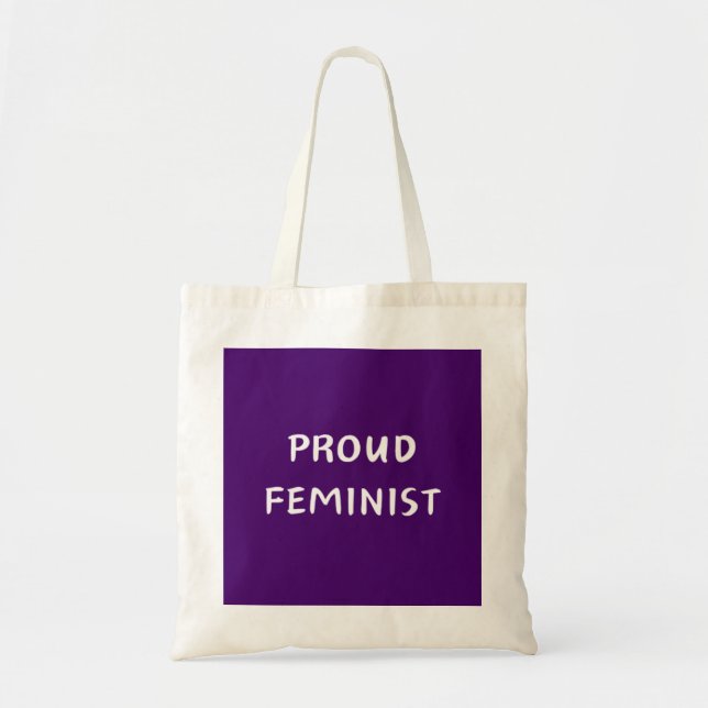 Proud Feminist - påse Tygkasse (Framsidan)
