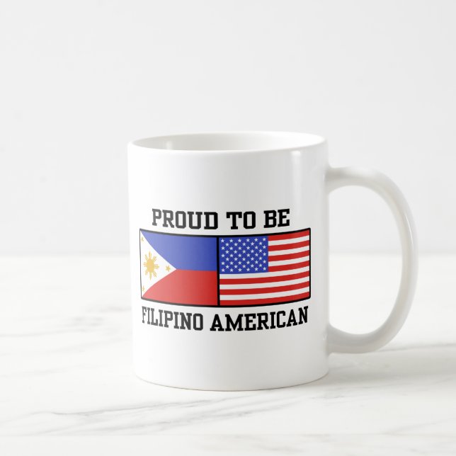 Proud Filipino American Kaffemugg (Höger)