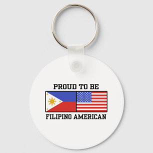 Proud Filipino American Nyckelring