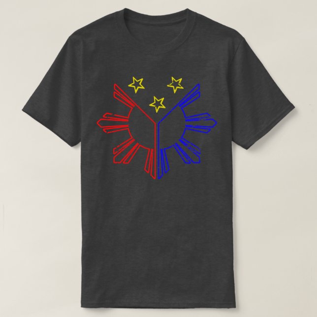 Proud Filipino Gift Filippinerna T Shirt (Design framsida)