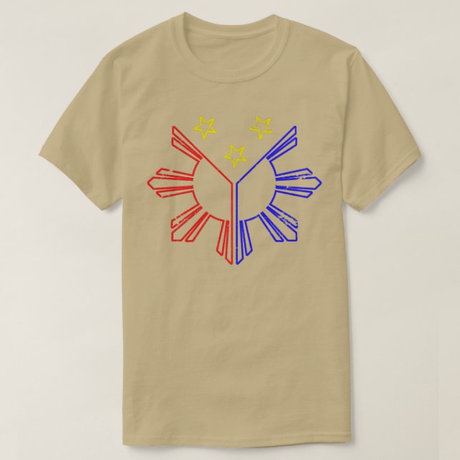 Proud Filipino Gift Filippinerna T Shirt (Design framsida)