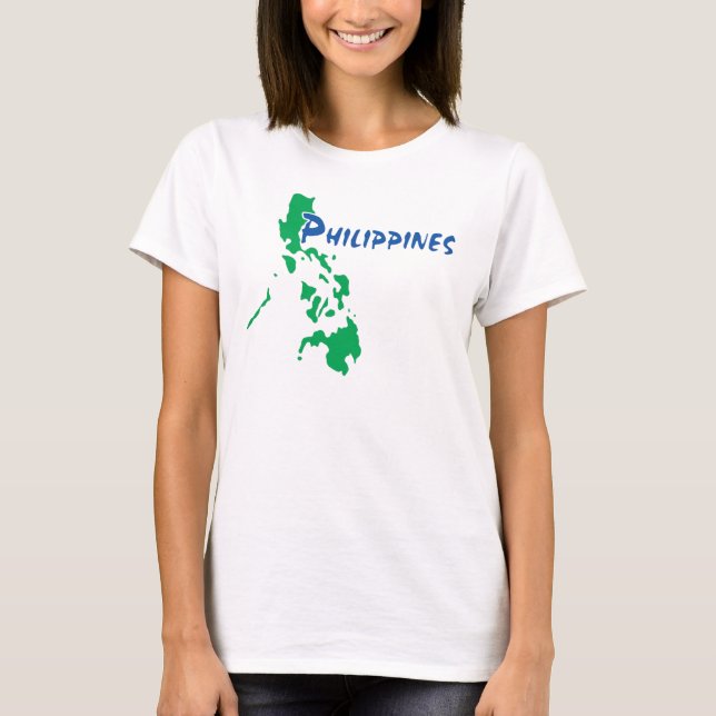 Proud Filipino Philippines Design T-Shirt (Framsida)