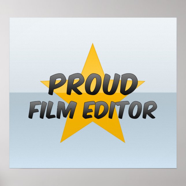 Proud Film Editor Poster (Framsidan)