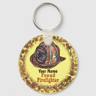 Proud Firefighter-nyckelkedjor Nyckelring