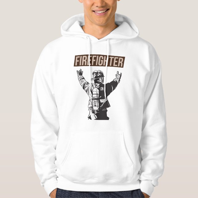Proud Firefighter Squad Hoodie (Framsida)