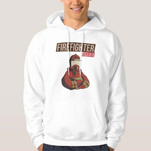Proud Firefighter Squad Hoodie (Framsida)