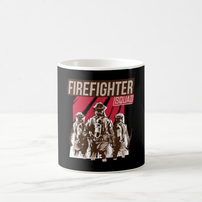 Proud Firefighter Squad Kaffemugg (Center)