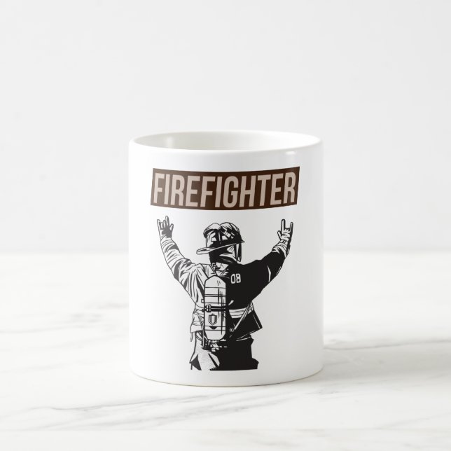 Proud Firefighter Squad Kaffemugg (Center)