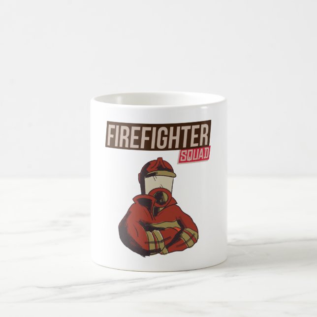 Proud Firefighter Squad Kaffemugg (Center)