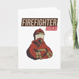 Proud Firefighter Squad Kort