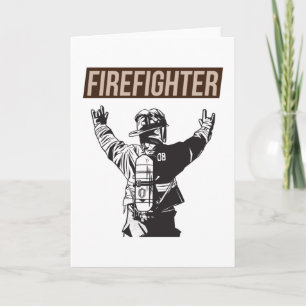 Proud Firefighter Squad Kort