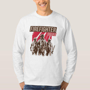 Proud Firefighter Squad T Shirt