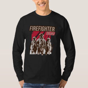 Proud Firefighter Squad T Shirt