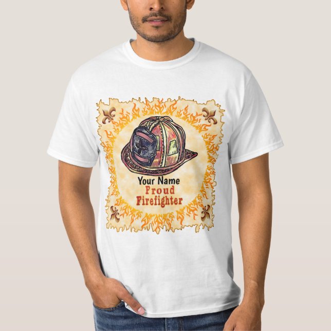 Proud Firefighter t-shirt (Framsida)