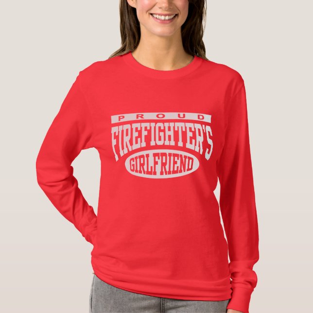 Proud Firefighters Girlkompis T Shirt (Framsida)