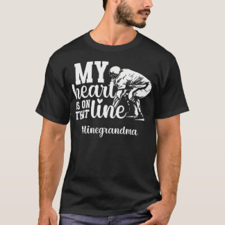 Proud Football Line Grandma Of A Football Lineman T Shirt