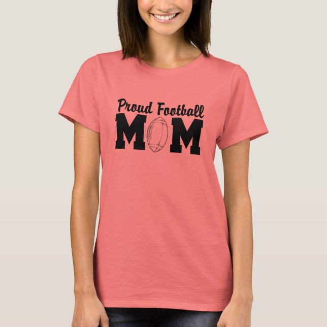 Proud Football Mamma T-shirts (Framsida)