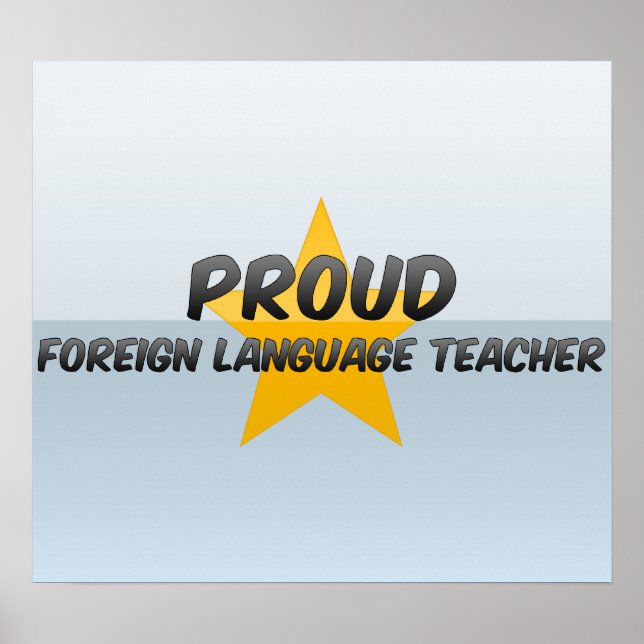Proud Foreign Language Teacher Poster (Framsidan)