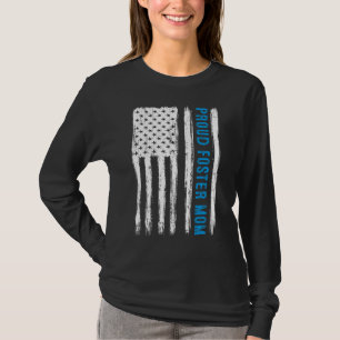 Proud Foster Mamma föräldrafamiljens adoptionsdag T Shirt