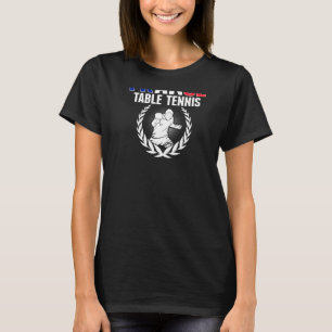 Proud Frankrike Bord tennis Fransk Ping Pong Suppo T Shirt