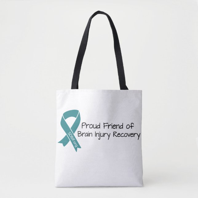 Proud Friend of Brain Disjury Recovery Tote Bag Tygkasse (Framsida)