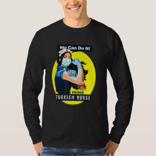 Proud Frontline Worker Rosie Riveter Nurse T Shirt