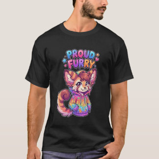 Proud Furry Anthro Character Sweet Hoodie Art T Shirt