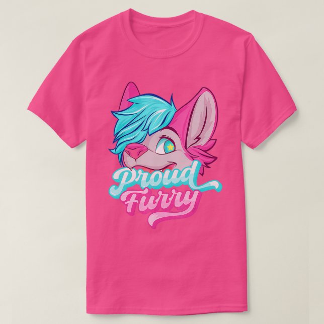 Proud Furry Fandom Furries Tails Ears Furry Person T Shirt (Design framsida)