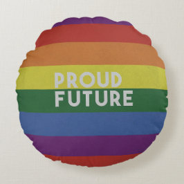 Proud Future Round Pillow Rund Kudde