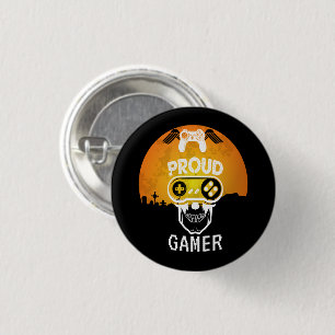 PROUD GAMER - HALLOWEEN GAMING NERD KNAPP