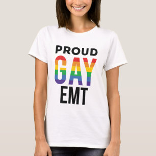 Proud Gay EMT Akut Medical Technician T Shirt
