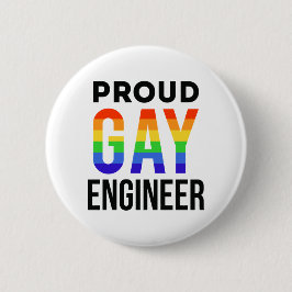 Proud Gay Ingenjör Pride Month Engineering Grad Knapp
