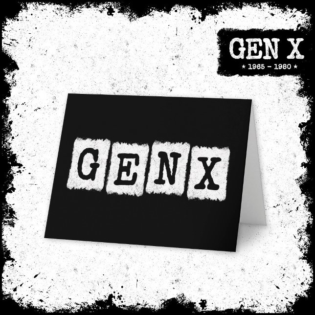 Proud Gen X Gen Xer Generation X Gen X Kort (Skapare uppladdad)