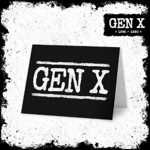 Proud Gen X Gen Xer Generation X Gen X Kort