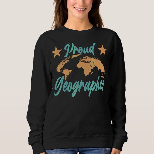 Proud Geographer Teacher Geography Student GeograP T Shirt (Framsida)