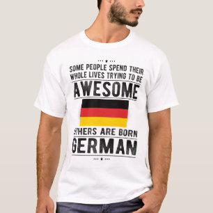 Proud German Flagga Tyskland Heritage German Roots T Shirt
