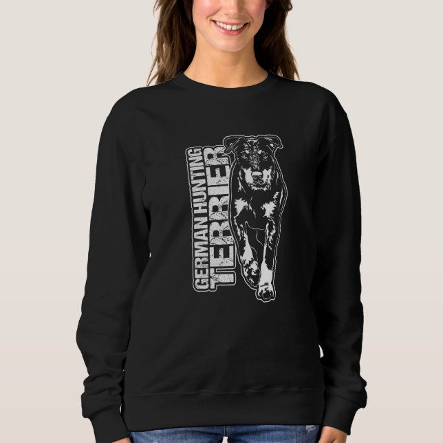 Proud German Hunting Terrier dog portrait T Shirt (Framsida)