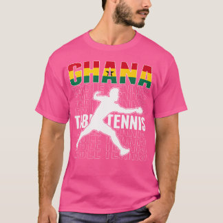 Proud Ghana Bord Tennis Fläkt Jersey Ghanian Flagg T Shirt