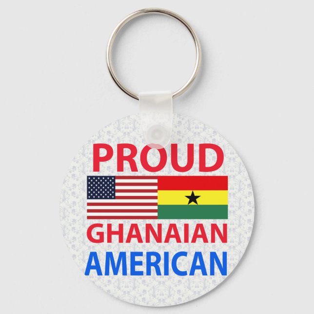 Proud Ghanaian American Nyckelring (Framsida)