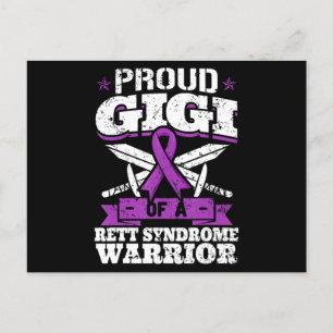 Proud Gigi of a Rett Syndrome Warrior RTT Awarenes Vykort