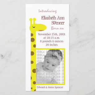 Proud Giraffe Baby-meddelande Meddelande