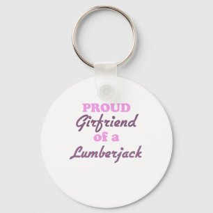 Proud Girlvän till en Lumberjack Nyckelring
