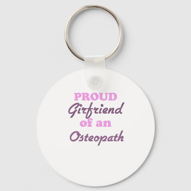 Proud Girlvän till en Osteopath Nyckelring (Framsida)