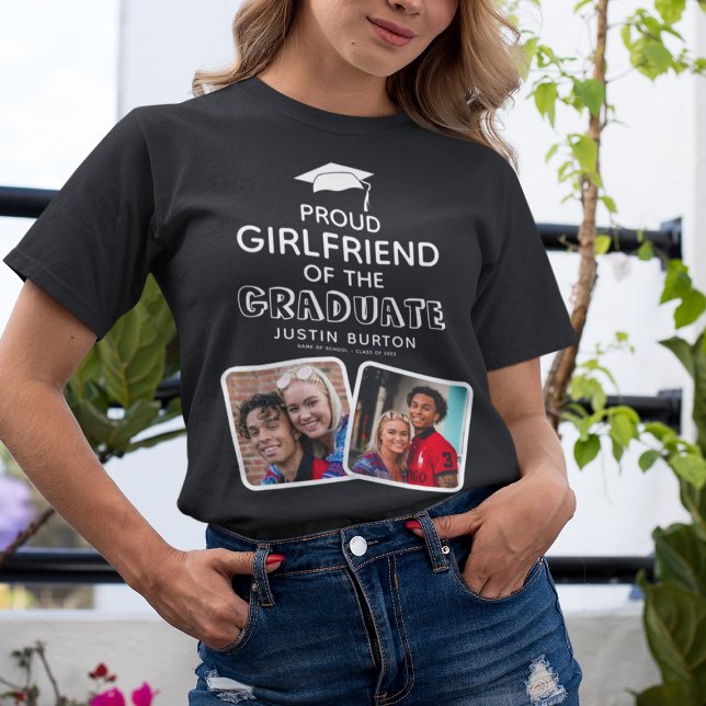 Proud Girlvän vid Student Studenten T Shirt (Skapare uppladdad)
